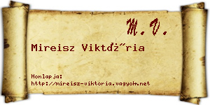 Mireisz Viktória névjegykártya
